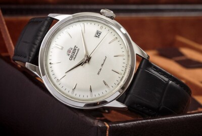 Orient RA-AC0M03S30B Bambino Version Automatic Black Leather Classic Men  Watch