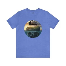 Outlaw Surf Skull Island Logo T-Shirt