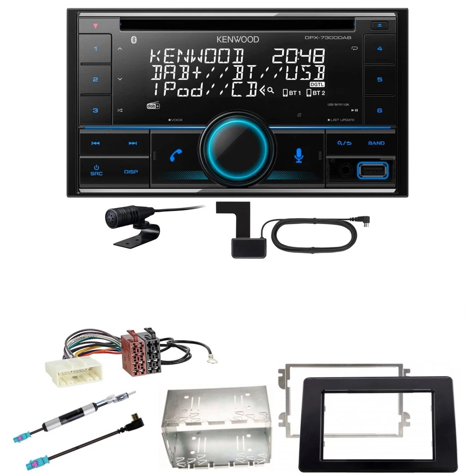 Kenwood DPX-7300DAB Bluetooth DAB CD USB Einbauset für Nissan NV400 ab 2019 - Bild 1 von 1