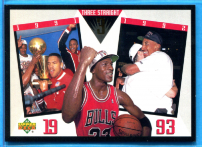 MICHAEL JORDAN 1993-94 Upper Deck #SP4 Chicago Bulls Third NBA  Championship