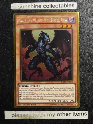 YUGIOH GOLD INFINITE PGL3-EN053 DRAGHIG,MALEBRANCHE OF THE BURNING ABYSS | eBay