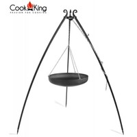 Dreibein Schwenk Grill HöHe 200 Cm Klappbar Mit Stahlwok 70 Cm Durchmesser Wok