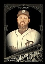 2018 TOPPS ALLEN GINTER X BASEBALL BASE CARD #104 MICHAEL FULMER TIGERS