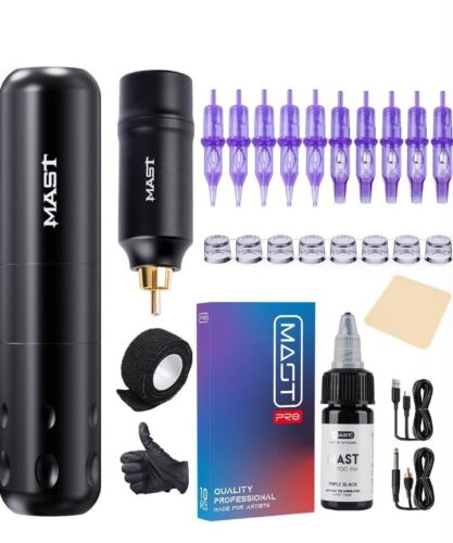 Mast Wireless Tattoo Kit Magi2 Tattoo Gun Pen Machine for Beginners Complete NEW