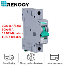 Suntree - Interruttore Automatico Cc Unipolare Da 50 Amp Per Sistema Solare Off-Grid, Scatola Combinatrice Fotovoltaica, Scatola Interruttore-image