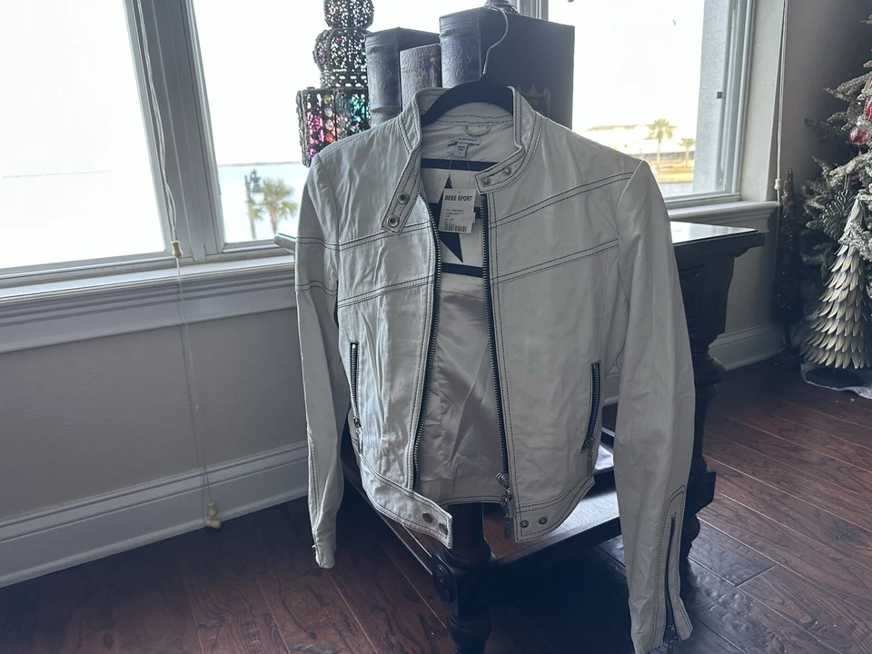 Bebe Leather Jacket Brand New With Tags Small - Image 3 of 4