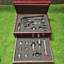 LA VIGNA CORKSCREW GIFT SET MODEL 711 WINE ACCESSORIES IN WOODEN BOX NOB