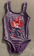 Vtg Disney Store 4/5 Girls Disney Princess Little Mermaid Ariel Swimsuit Purple
