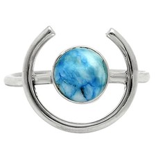 Spiny Oyster Turquoise - Arizona 925 Sterling Silver Ring s.6 Jewelry R-1036