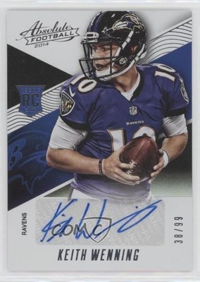 2014 Panini Absolute Spectrum Silver 38/99 Keith Wenning #194 Rookie Auto RC no9