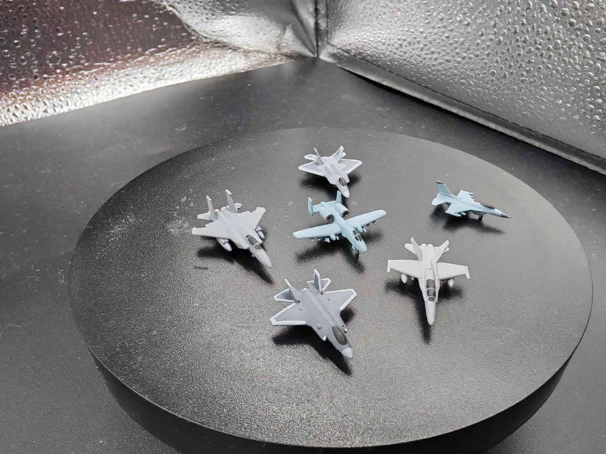 1/500 Us Air Force a Set F15 F16 F18 F22 F35 A10 Finished Fighter