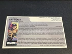 gi joe lot File Card Uncut 1986 Lift Ticket Mint