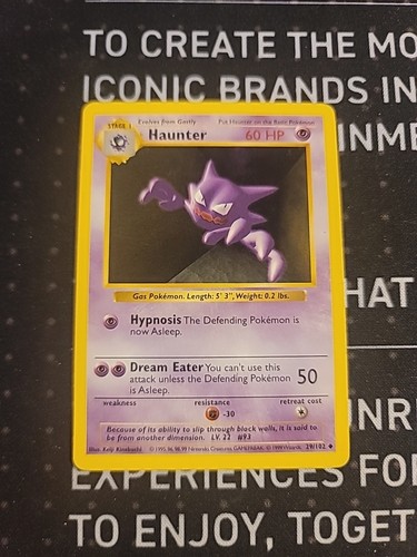 1999 haunter pokemon card Haunter - Base #29 Price & Value