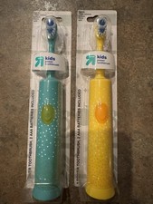 Up Up Spin Toothbrush X 2 Power Teal And Yellow Brand New In Box Kids Soft