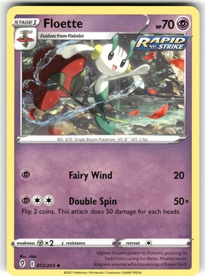 Floette 072/203 Uncommon Evolving Skies Pokemon Near Mint