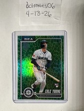 2026 Topps Series One-Green Foil Rookie Cole Young Seattle Mariners #129