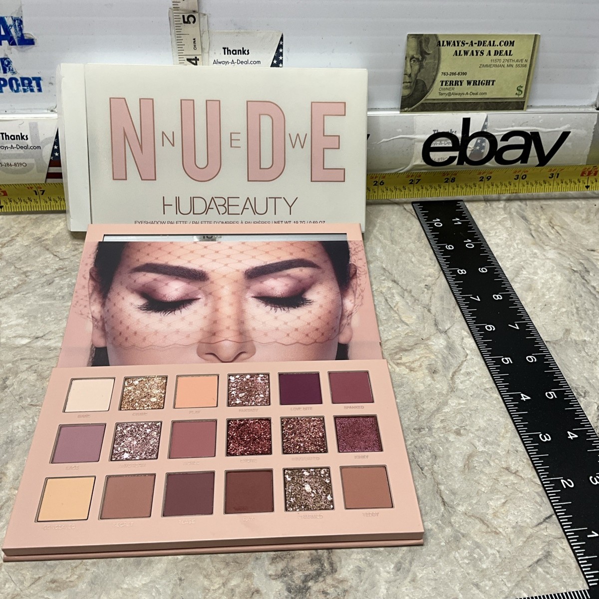 12 Huda Beauty The Nude Eyeshadow Palette Authentic 100 for sale