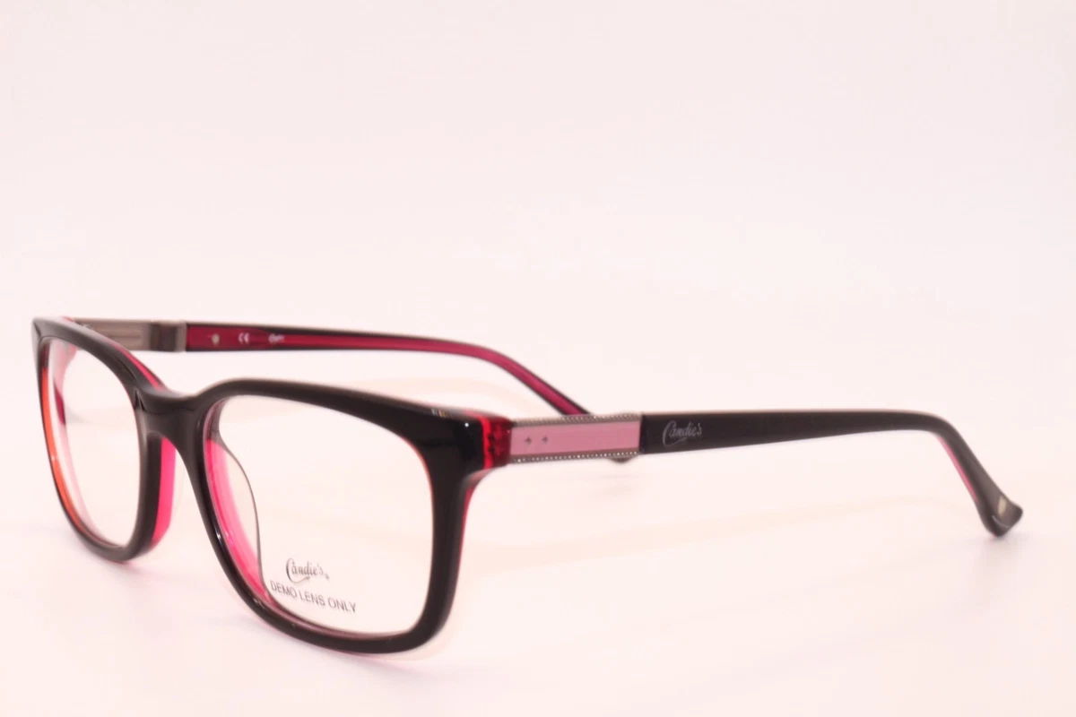 Candie’s C Onix BLK Black Half‎ rim cat eye eyeglasses frames 50 16 135 Black Cat-Eye Glasses #4451821 | Zenni Optical main image 4