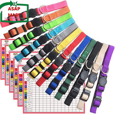 Puppy Collars for Litter,Puppy Collars for Small Puppies Soft Nylon Safety Whelp