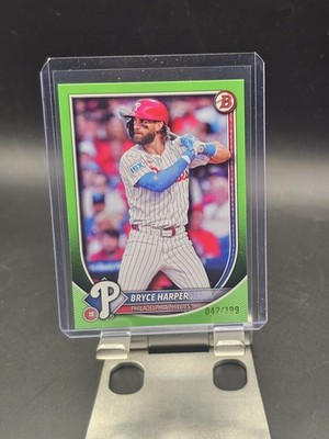 2025 Bowman - Bryce Harper #3 Neon Green /399