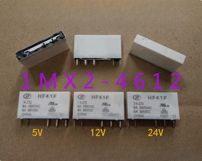 2pcs new   HF41F 5-ZG 5V 6A five-pin #iw