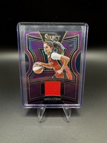 2025 Panini Donruss WNBA -  Sonia Citron Patch Purple Prizm /49 Mystics