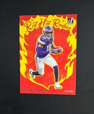 2020 Donruss Justin Jefferson Red Hot Rookies Insert RC #RH-JJ - Vikings