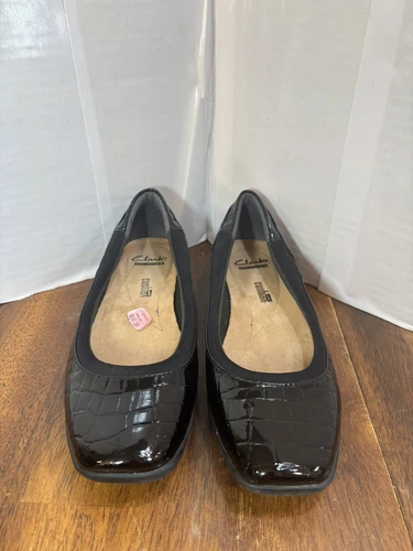 Clarks Collection Scarpe eleganti morbide ammortizzate donna 7M nere UK 4 5 EU 37 5