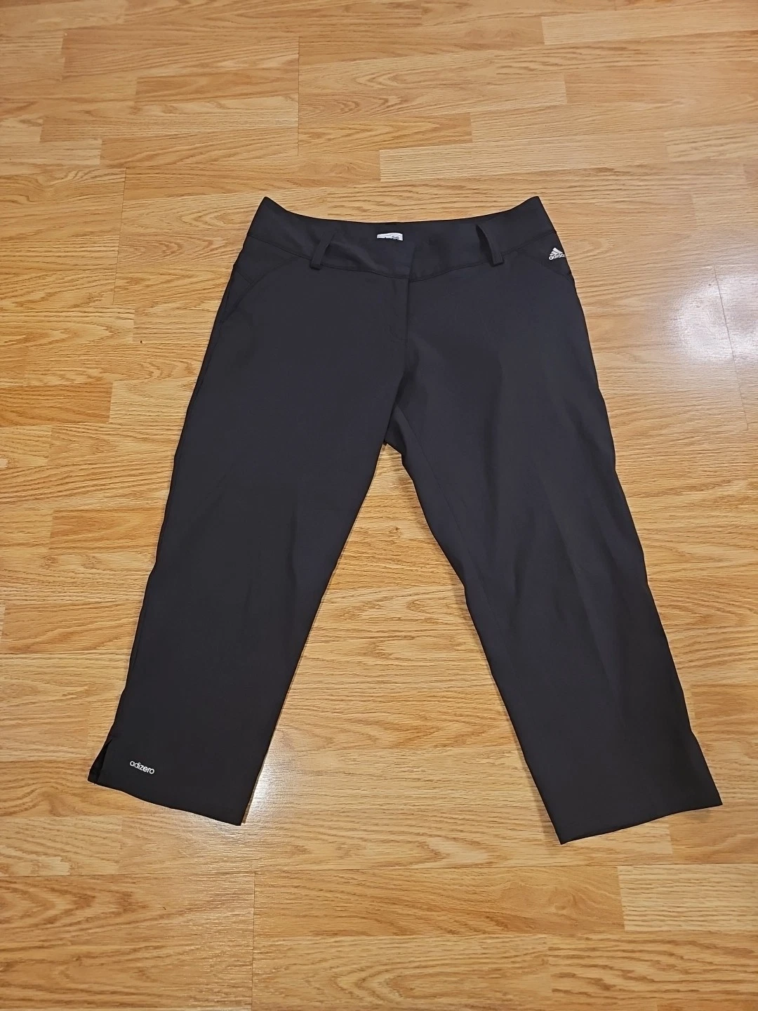 Pantalone nero leggero Adidas donna taglia 8 Capri. D9