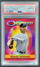 2021 Topps Finest Flashbacks Randy Johnson #203 Red Refractor PSA 10 Gem Mint /5
