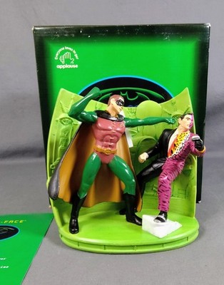 NOS Batman Forever 1995 Robin & Two Face On Claw Island COA# 0643/5000 Applause