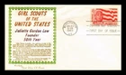 US COVER FIRST DAY OF ISSUE KHOL KRAFT CACHET GIRL SCOUTS OF THE UNITED STATES