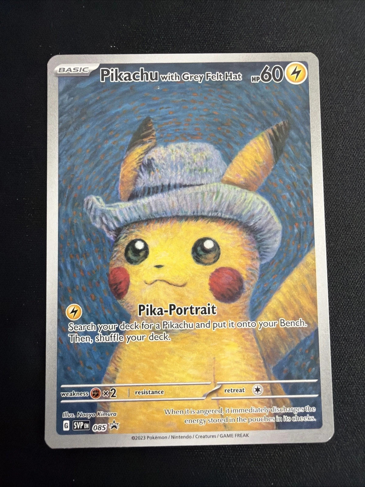 2023 Pikachu Van Gogh 085 SVP Promo Regular Naoyo Kimura Art