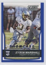 2016 Score Rookies Showcase Signatures 8/99 Byron Marshall #380 Auto o6n
