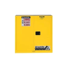 Justrite 30 Gallon Yellow Steel Self Close Flammable Cabinet