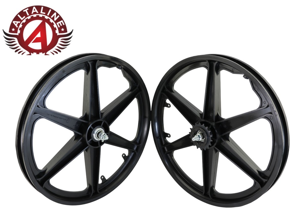 ALTALINE 20” GT Style BMX Mag Wheel BLACK 6-Spoke Front or 