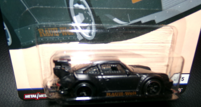 Hot Wheels Car Culture Silhouettes RWB Porsche 930 Black Real