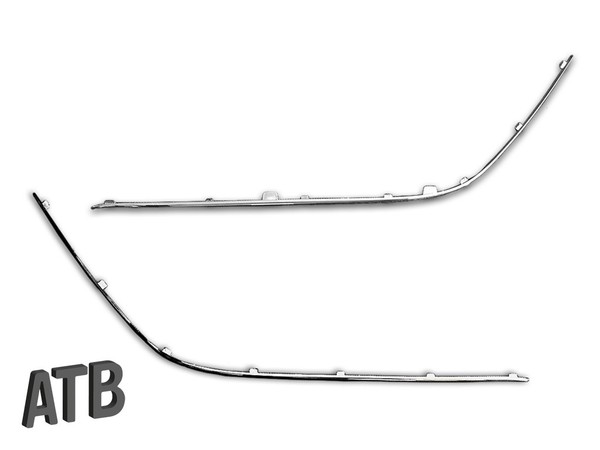 StoßStange Leiste Vorne Satz Set Links + Rechts Chrom FüR Mercedes S203 W203 Neu-image