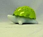 Vintage Avon Green/White Milk Glass Turtle Candle Holder, 4.75" long x 3.5"