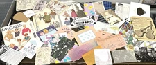 600+ JUNK JOURNAL VINTAGE & Modern Ephemera And MORE Mixed media Fabric SEE PICS