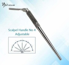 Adjustable Scalpel Handle Knife #4 to Medical Surgical Removable Blades #20-#25