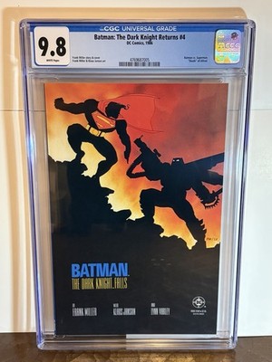 Batman The Dark Knight Returns #4 CGC 9.8 1986 Frank Miller Batman vs Superman