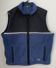 Eddie Bauer Fleece Blue Zip Up Vest Men Size Medium