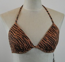 Shade Shore Animal Print Underwire Bikini Top Size 34B NWT