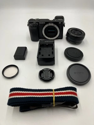 Sony Alpha a6000 16-50mm f/3.5-5.6 OSS Mirrorless Camera Kit Negro - Imagen 1 de 4