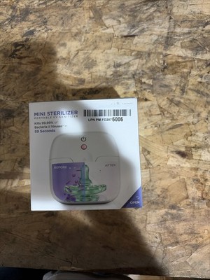 New Munchkin 59S Mini Sterilizer Portable UV Sanitizer White G4-13