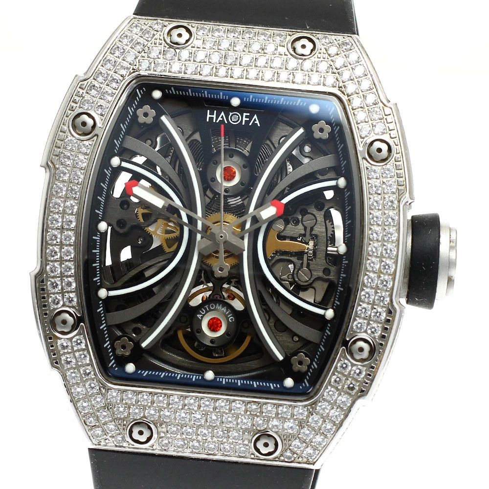 Haofa Mechanical Crystal Bezel Automatic Winding … - image 1