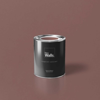 New Walls Premium Wandfarbe natürliches Dunkelrosa 1 Liter, 2,5Liter, 5 Liter
