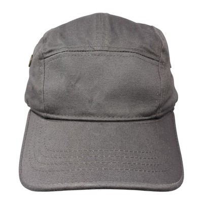 Kb Ethos Slideback 5 Panel Cap Gray One Size Adjustable Outdoor Blank Cotton
