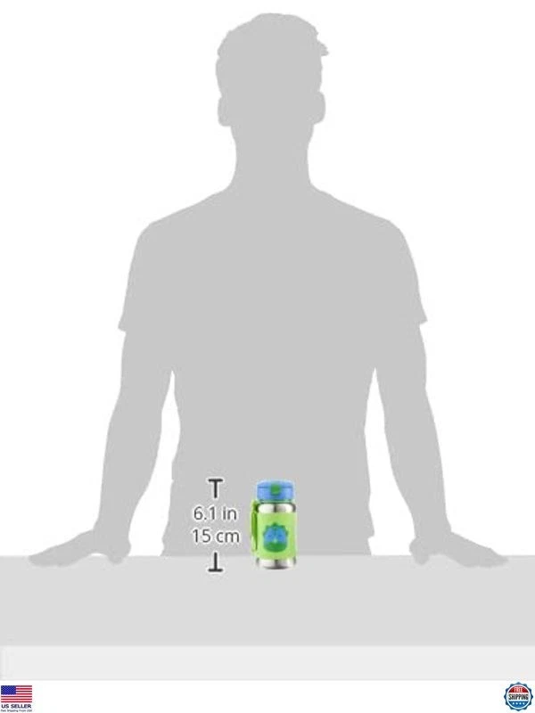 Skip Hop Zoo Dino Соломенная Чашка из Нержавеющей Стали для Малышей - Веселая и Прочная! - Изображение 4 из 4